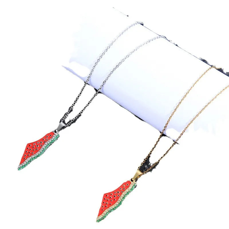 stainless steel chain arabic style necklace