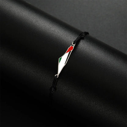 Palestine Map Flag Charms Bracelets